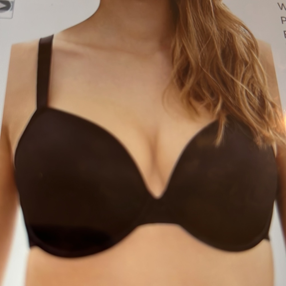 Panache Porcelain Plunge Black Bra Size 32J